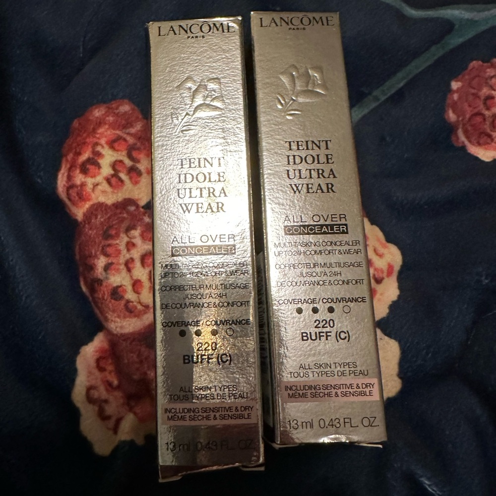 ‼️1 DAY SALE‼️TWO Lancome Teint Idole Ultra Wear Buff Cool Concealers, 220